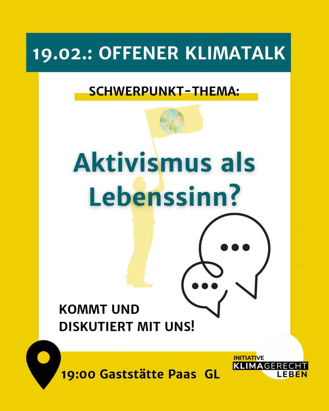 19.02. 19.00 Uhr:   offener klimatalk Bergisch Gladbach