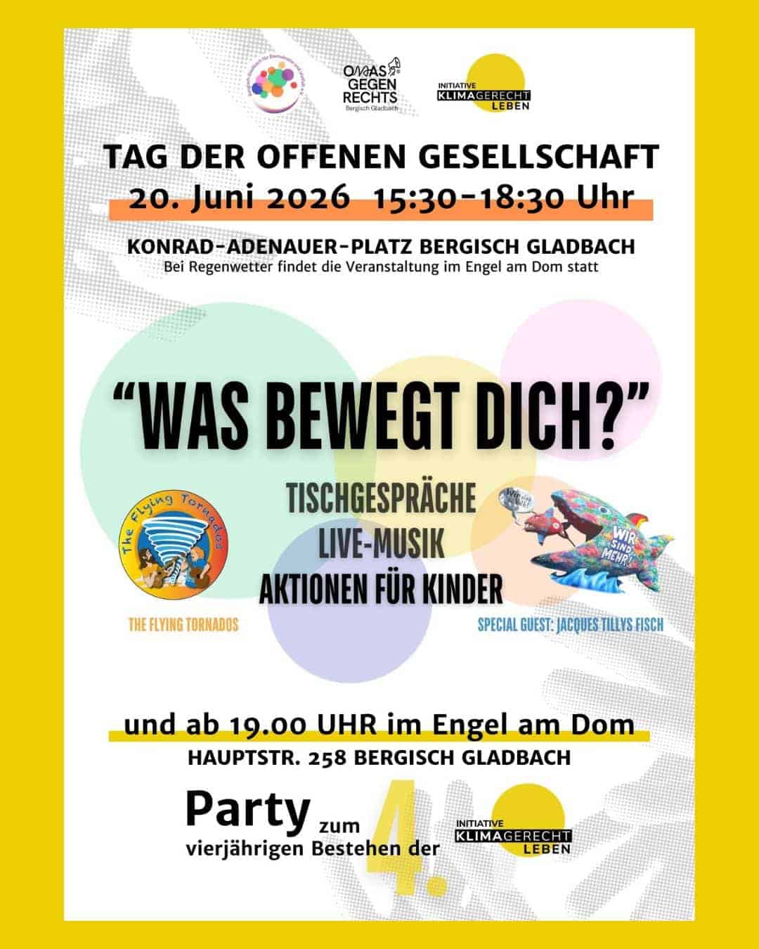 20. Juni 2026  19:00 Uhr (Einlass 18:30 Uhr)  Tag der Offenen Gesellschaft