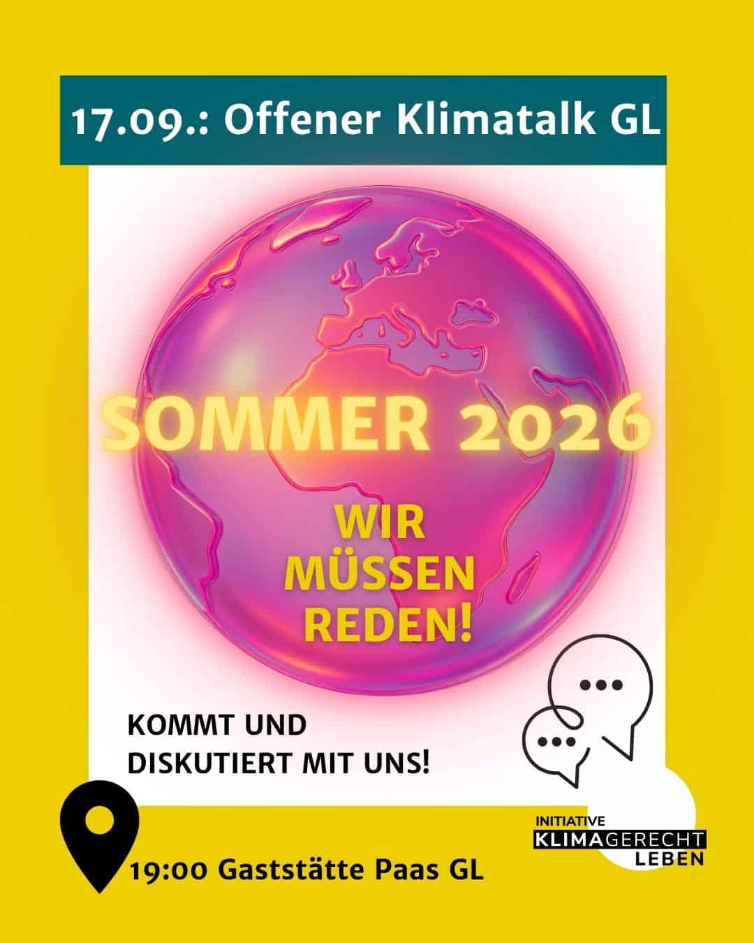 17.09.2026 19.00 Uhr:   offener klimatalk Bergisch Gladbach
